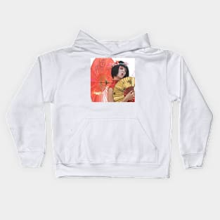 Chinese Lady Kids Hoodie